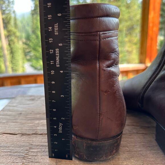 Nordstrom Handcrafted Italian Leather Sole Ankle Boots Womens 11 Soft Minimalist - Picture 11 of 16